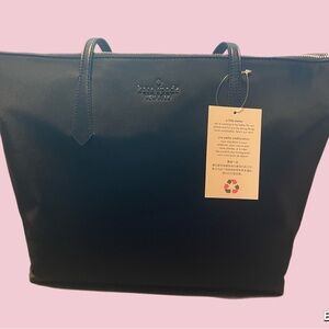Kate Spade Black Nylon Tote